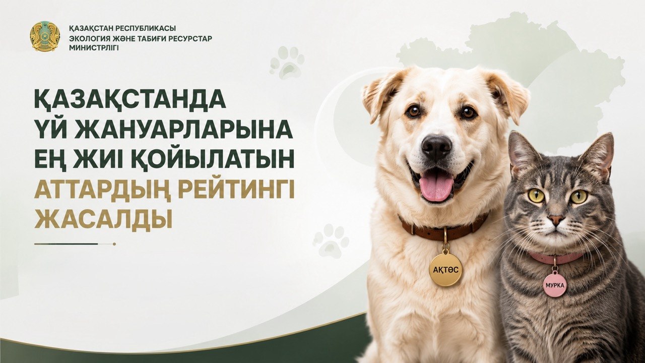 В Казахстане составили рейтинг самых популярных кличек домашних животных