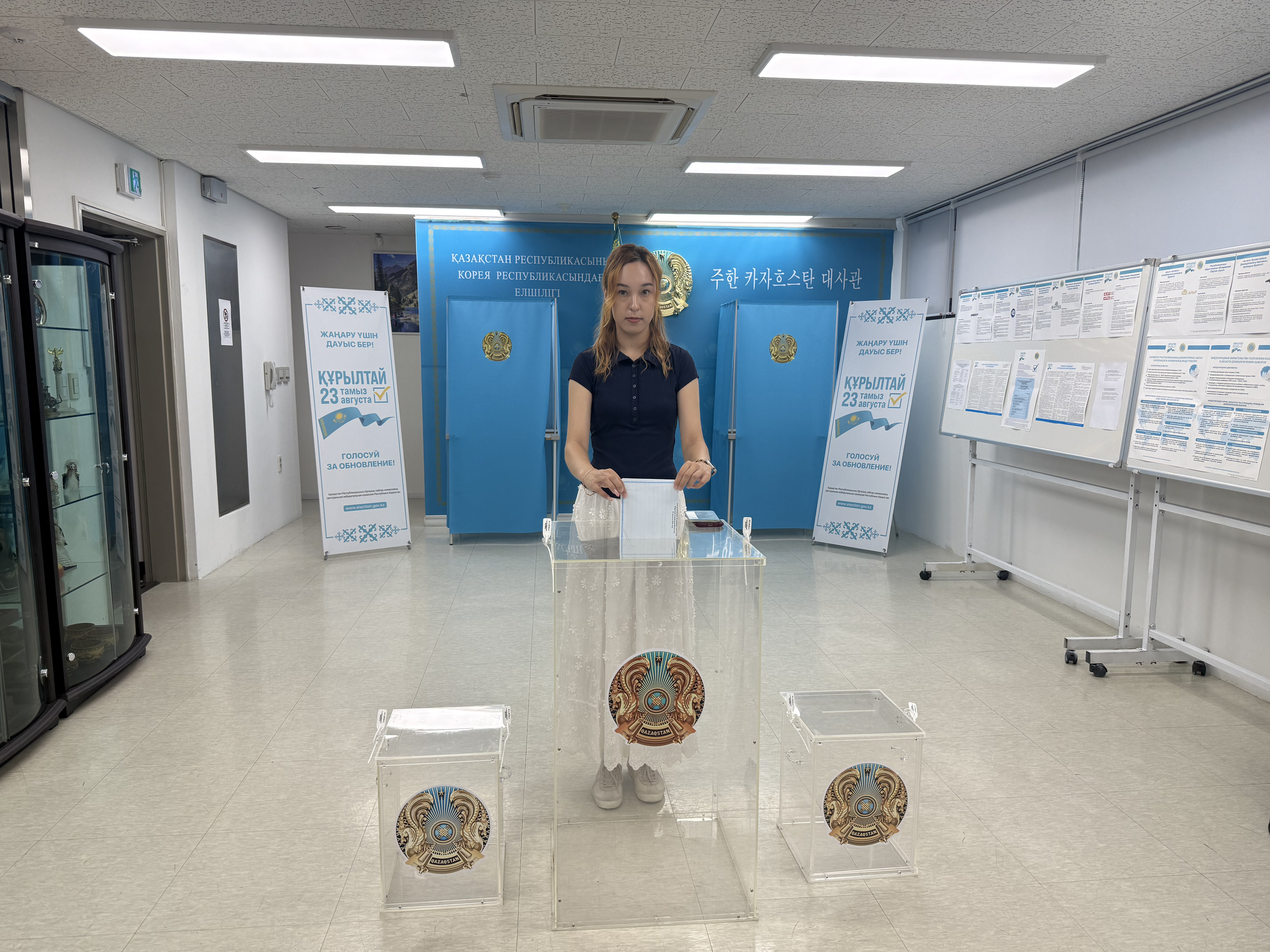 Оңтүстік Кореядағы қазақстандықтар Құрылтай депутаттарының сайлауында алғашқылардың бірі болып дауыс берді