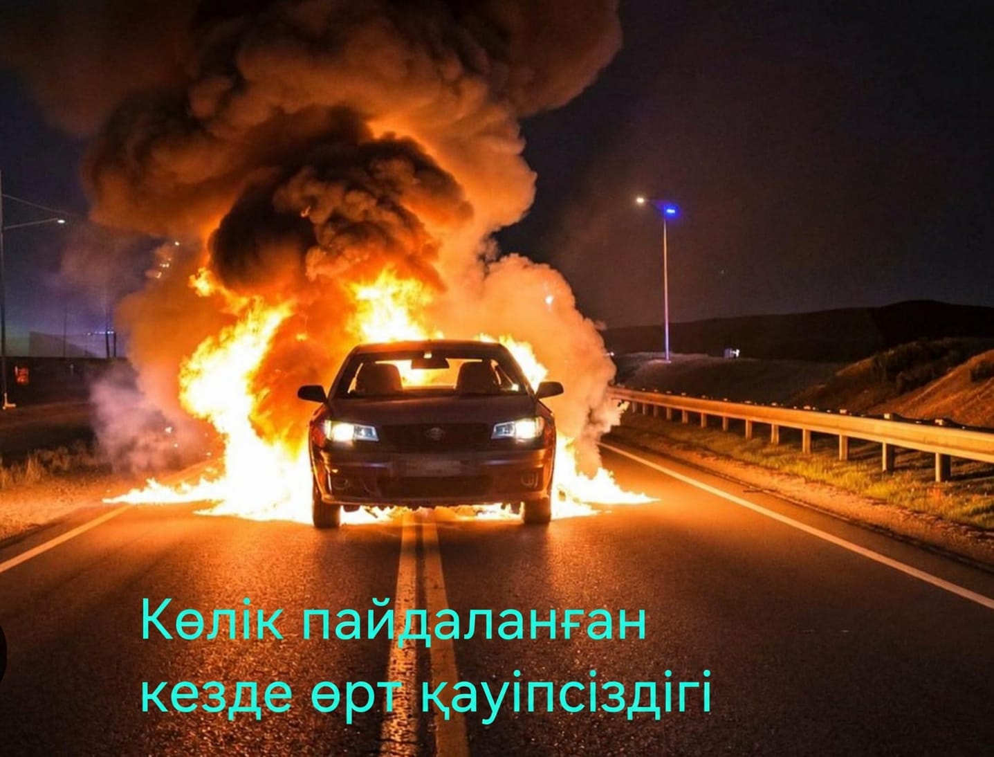 Отдел по чрезвычайным ситуациям Каратальского района напоминает "Правила пожарной безопасности на автомобильном     транспорте".