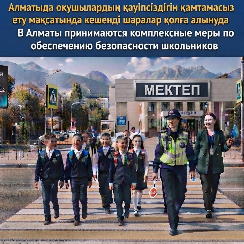 В Алматы принимаются комплексные меры по обеспечению безопасности школьников