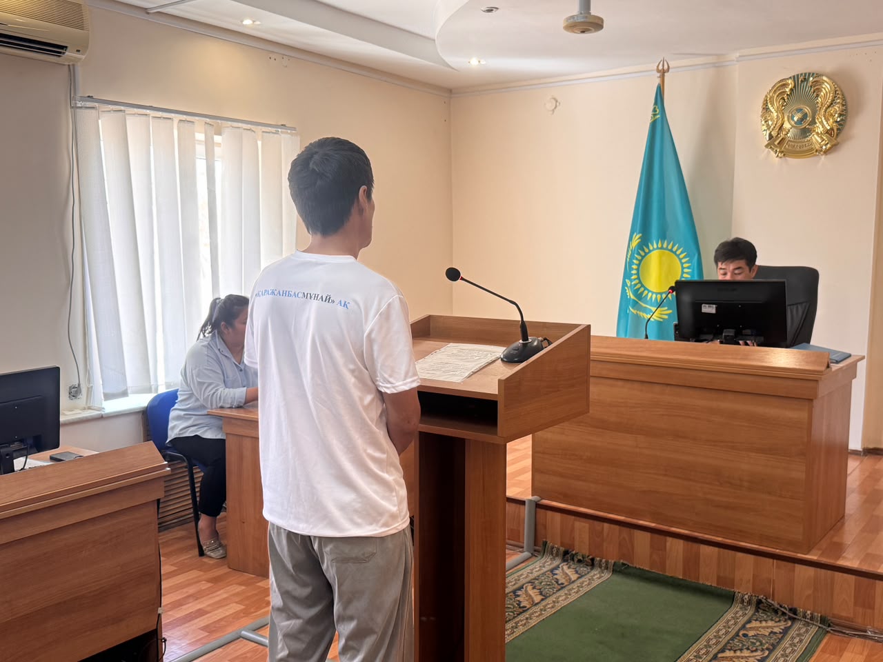 Маңғыстауда пробация қызметінің есебіндегі сотталғанға қатысты көрсетілімдік сот отырысы өтті