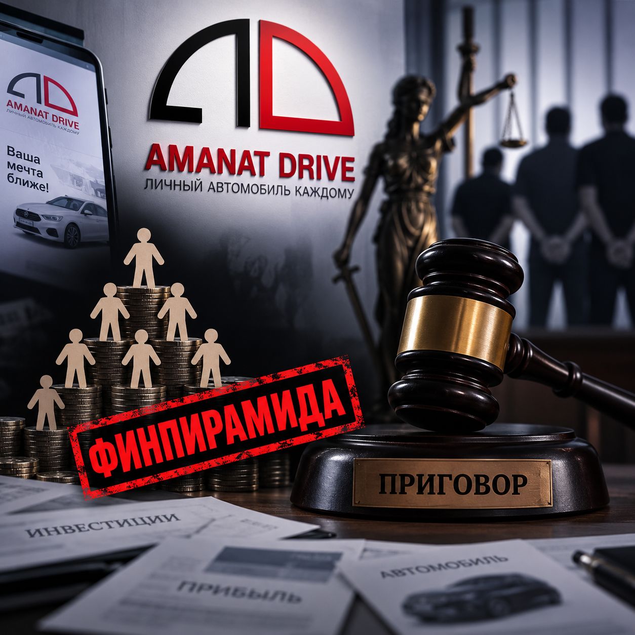 Руководители финпирамиды  «Amanat Drive» осуждены