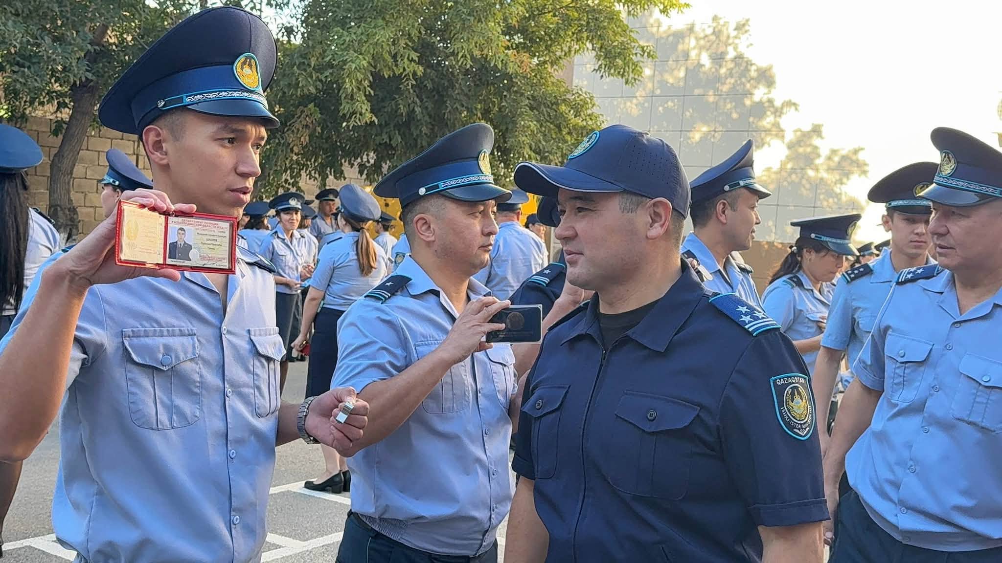 В Кызылорде проверили служебную подготовку сотрудников полиции