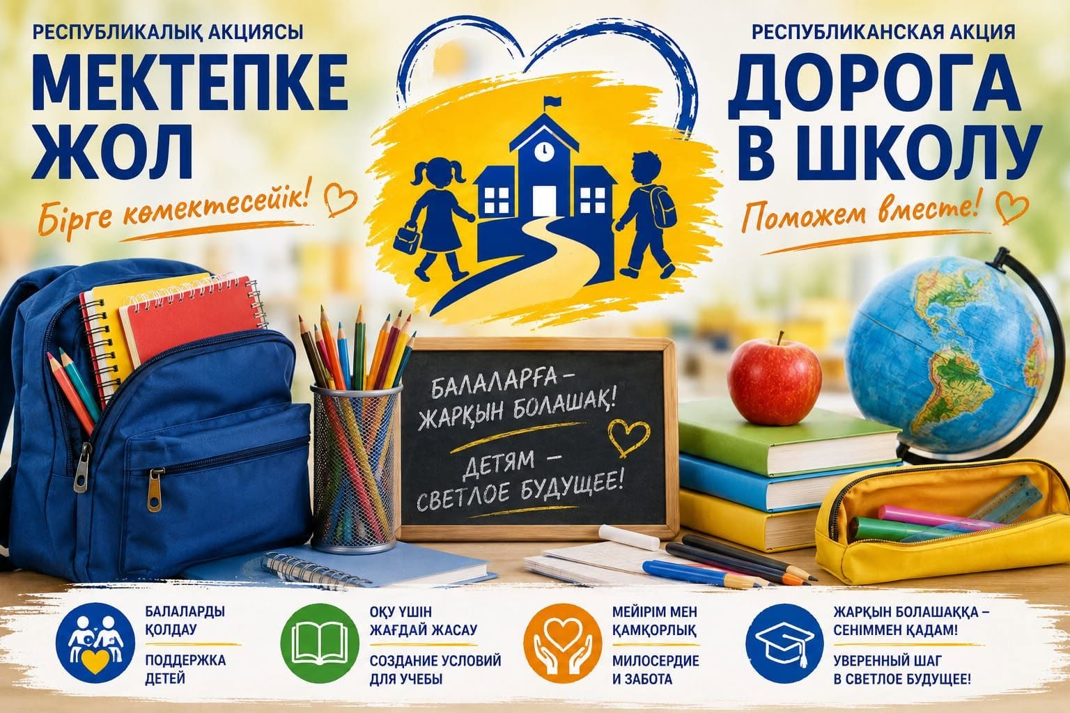 Депутаты районного маслихата — в поддержку школьников