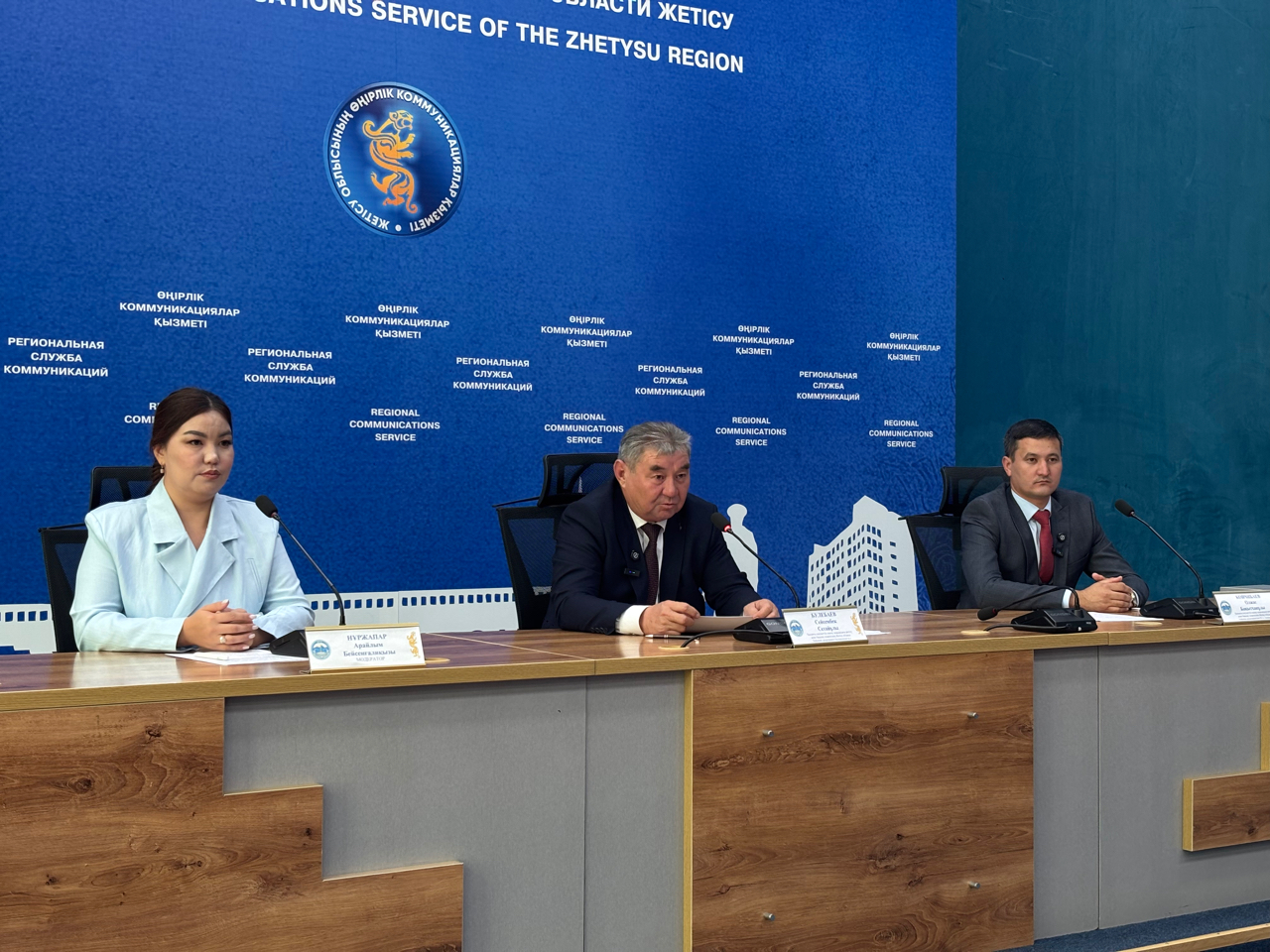 Брифинг в службе региональных коммуникаций области Жетісу