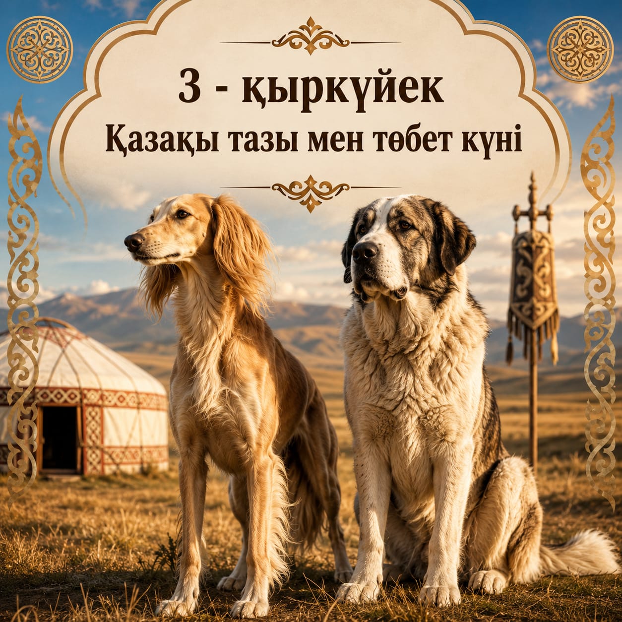 3 сентября — День казахского тазы и тобета