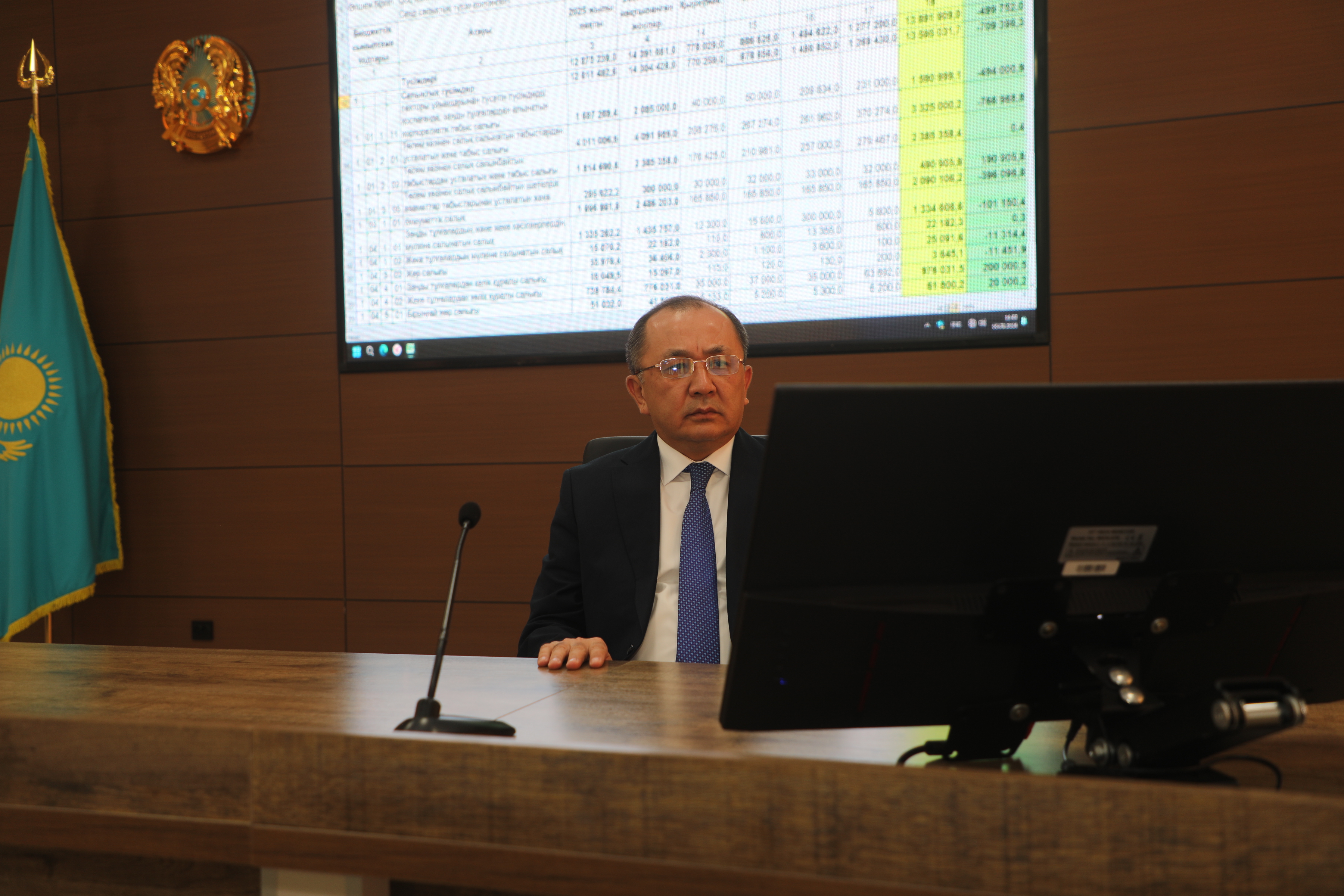 САРЫАҒАШ АУДАНЫНЫҢ БЮДЖЕТ КІРІСТЕРІНІҢ ОРЫНДАЛУЫ ТАЛҚЫЛАНДЫ